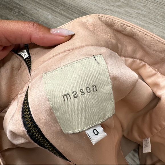 MASON Baseball Mini Skirt Blush Pink - Picture 12 of 16